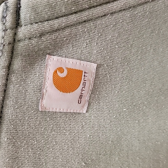 Carhartt Sage Green Full-Zip Hoodie Size 1X (16/18) - Picture 7 of 10